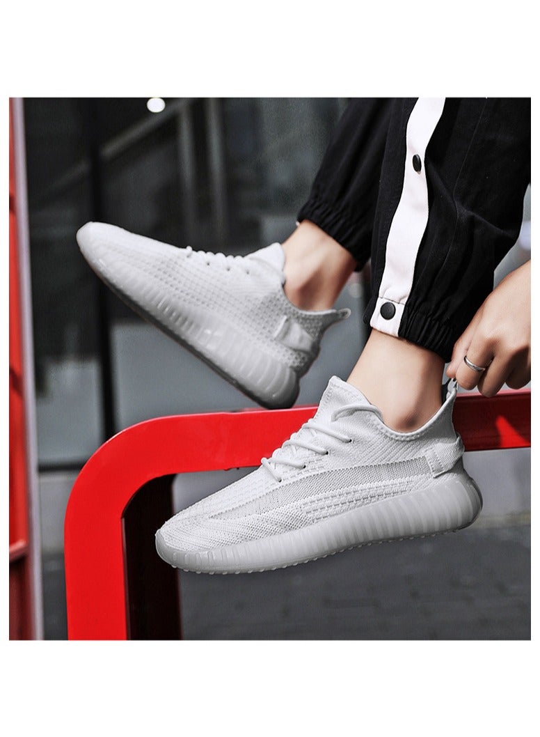 Breathable Sneakers Fly Woven Coconut Casual Shoes Men's And Women's Couple Shoes