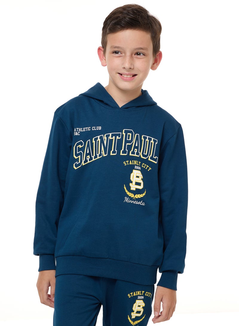 Boys' 2-Piece Hoodie and Jogger Set (8-14 yrs) Navy