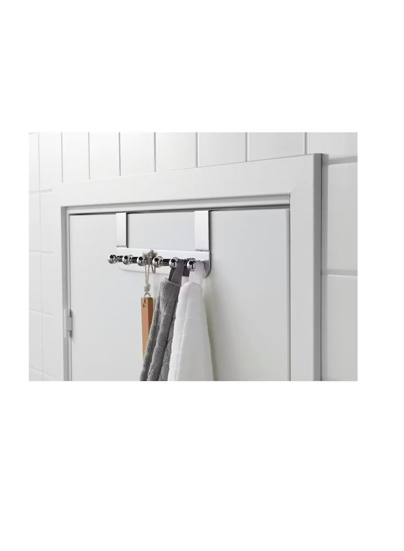 Hanger for door, chrome effect