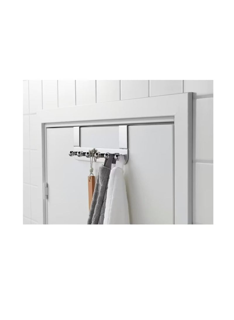 Hanger for door, chrome effect