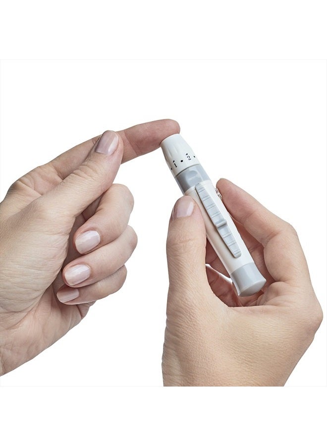 MediVena ONE-CARE Twist Top Lancets, Ultra-Thin 30G, Universal Fit, 100/bx, Sterile, Gentle for Comfortable Glucose Testing