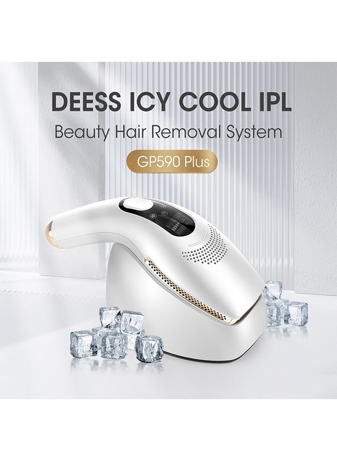 GP590 Plus Ice Cooling IPL Hair Removal Device With 3 Lamps