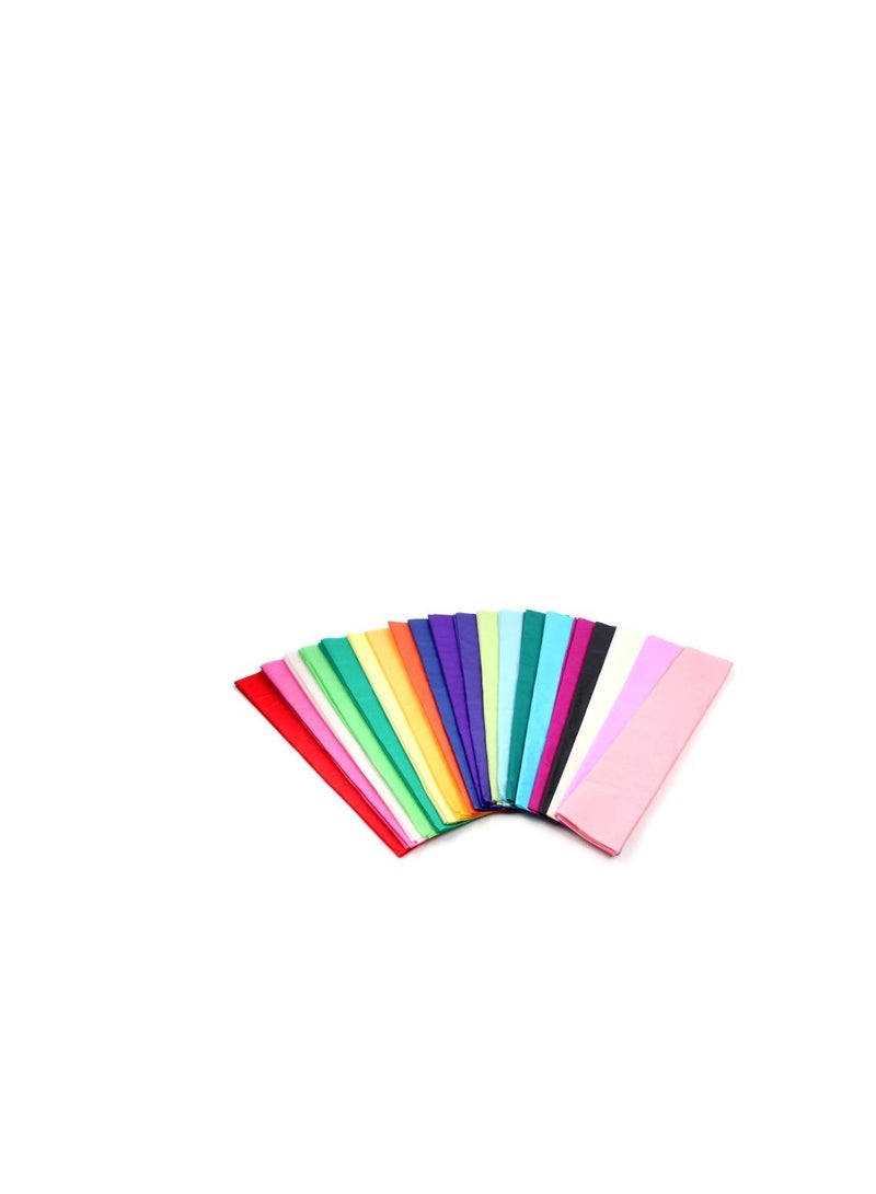 Aluminium Crepe Paper Assortment. Pack of 50