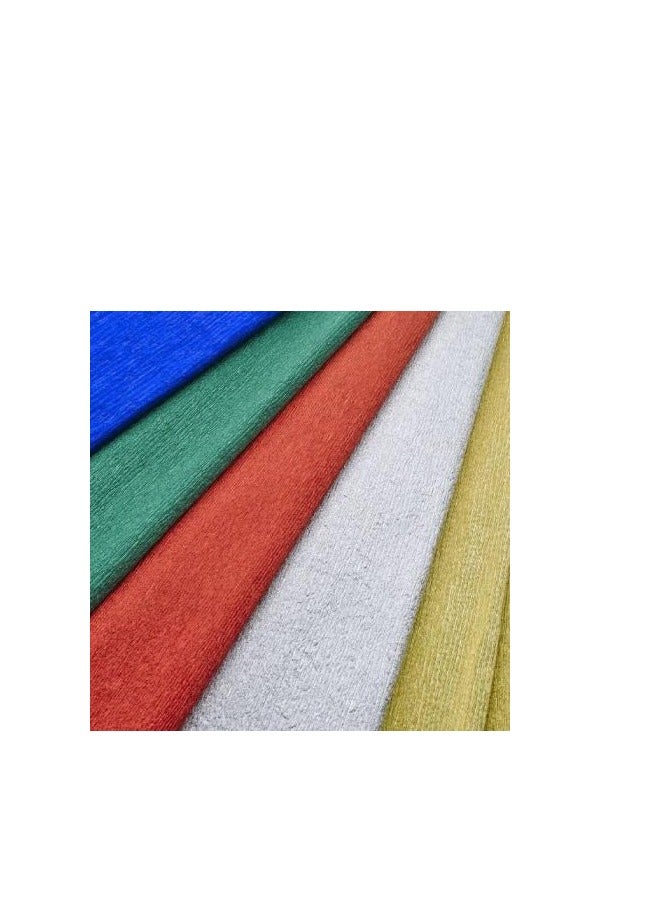 Aluminium Crepe Paper Assortment. Pack of 50