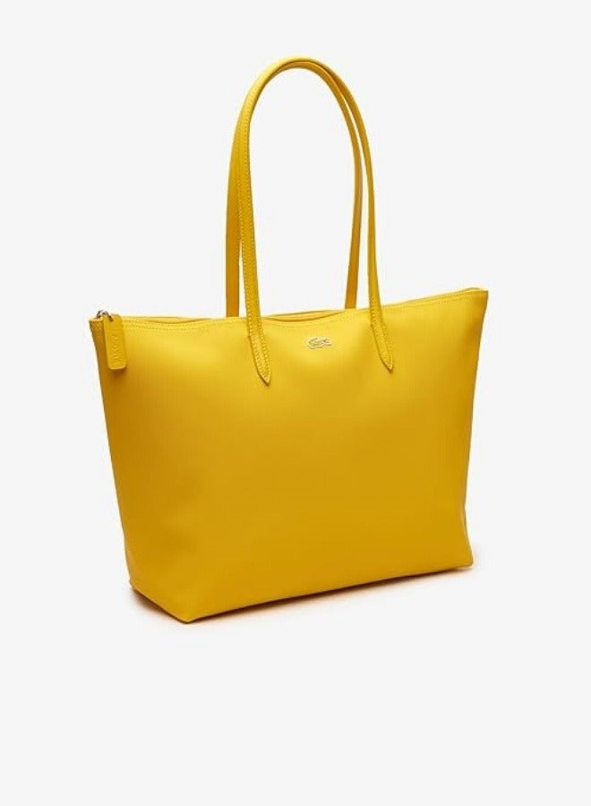 Women's L12.12 Concept Fashion Versatile Large Capacity Zipper Shoulder Bag Handbag Large Yellow 45cm * 30cm * 12cm