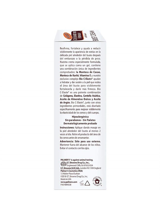 Cocoa Butter Formula Bust Cream 4.40 oz (Pack of 6)