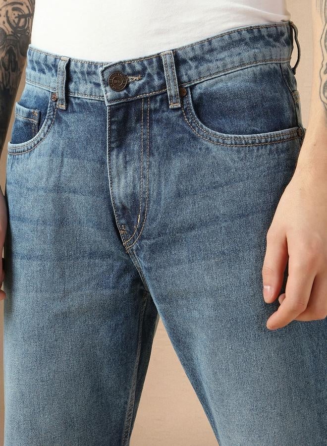 Men's Indigo Relaxed Fit Jeans - Classic Denim Comfort