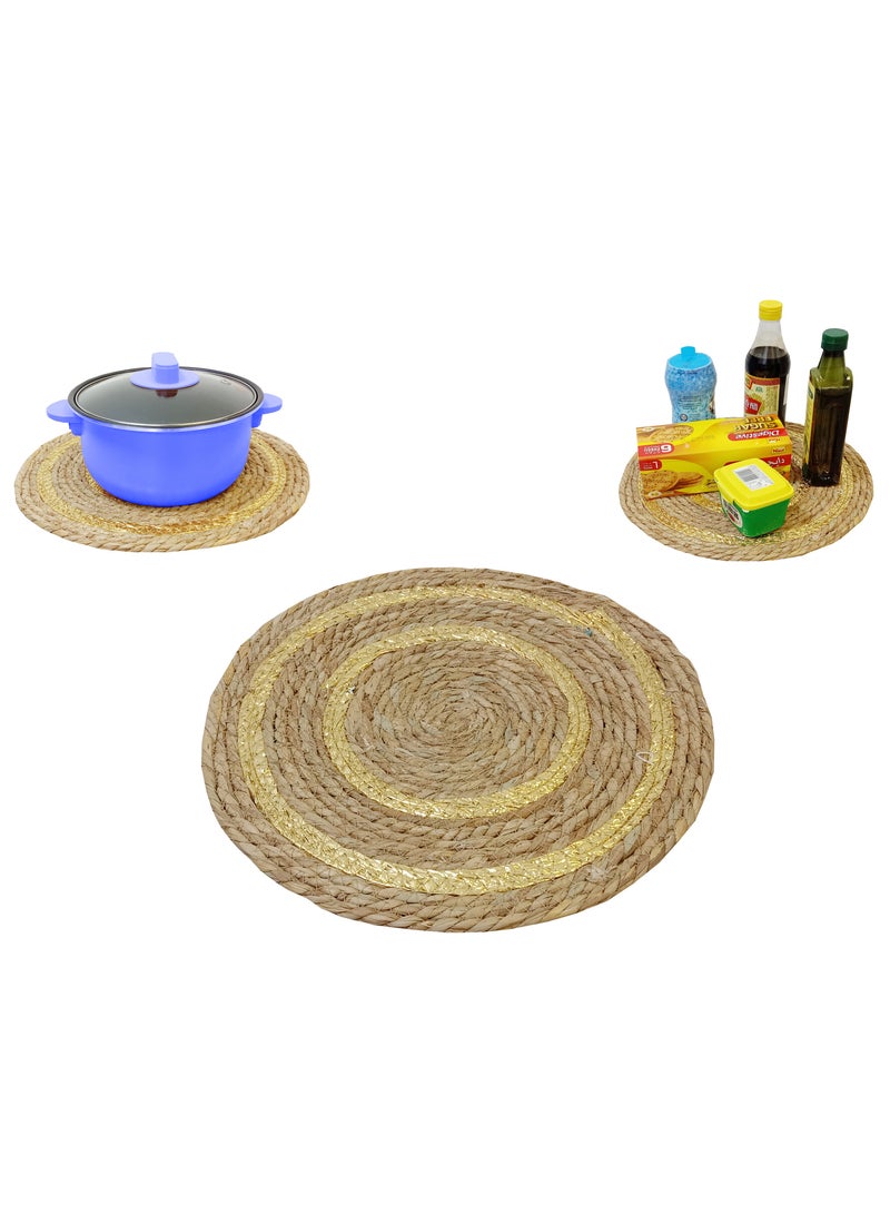 Placemats Dining Table Placemats Heat Resistant High Heat Resistant Woven Table Mat  Set of 3