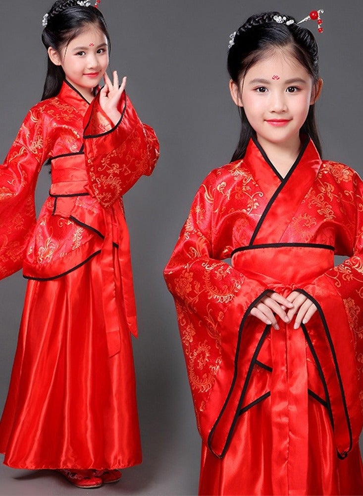 New Retro Chinese Hanfu Dress Imitation of Tang and Song Dynasties Girls' Dress