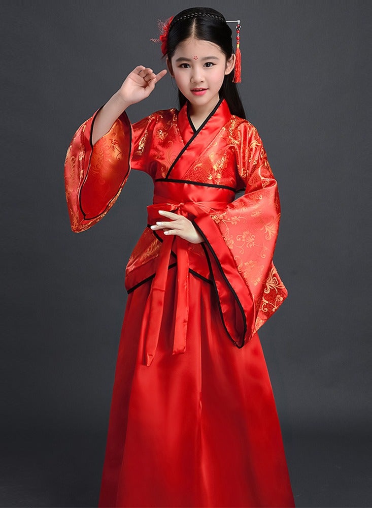 New Retro Chinese Hanfu Dress Imitation of Tang and Song Dynasties Girls' Dress