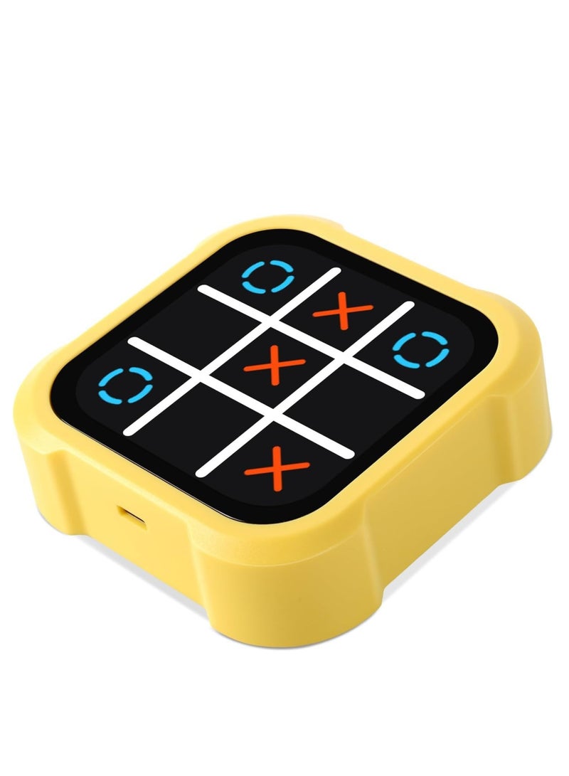 Tic Tac Toe Game, Electronic Handheld Puzzle Game Console, Portable Infinite TicTacToe Travel Game for Educational and Memory Growth, Family Toys Board Games for Kids and Adults