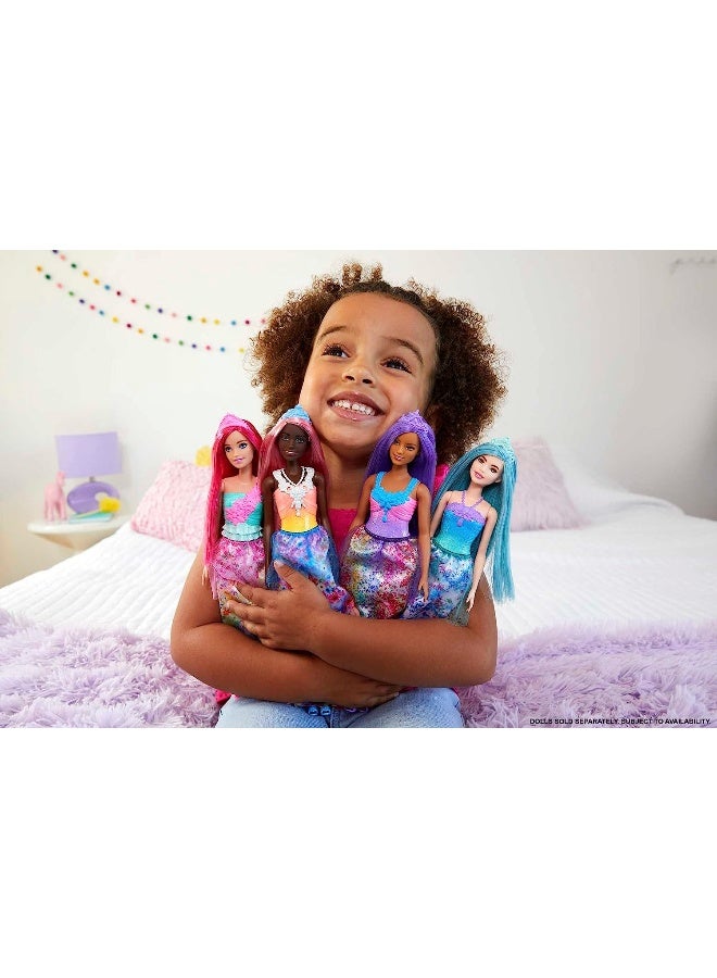 Barbie Dreamtopia Princess Doll (Curvy, Purple Hair), with Sparkly Bodice, Princess Skirt and Tiara, Toy for Kids Ages 3 Years Old and Up