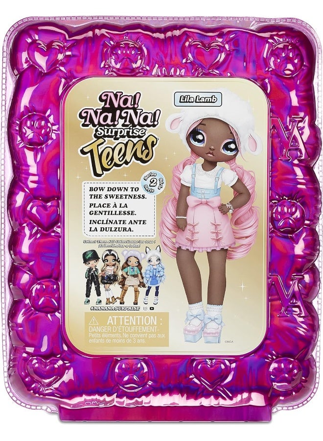 MGA Entertainment Na Na Na Surprise Teens Fashion Doll Lila Lamb, 11