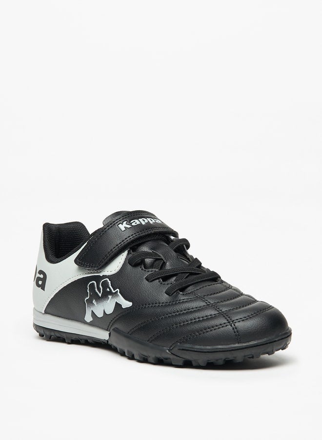 Boys' Logo Detail Sports Shoes with Hook and Loop Closure