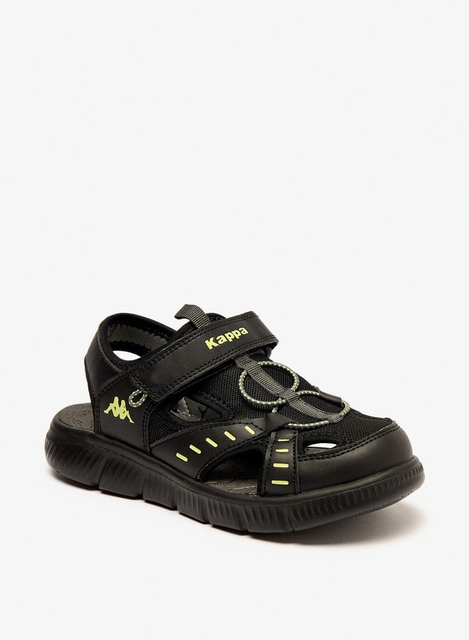 Boys' Strappy Sandals with Hook and Loop Closure