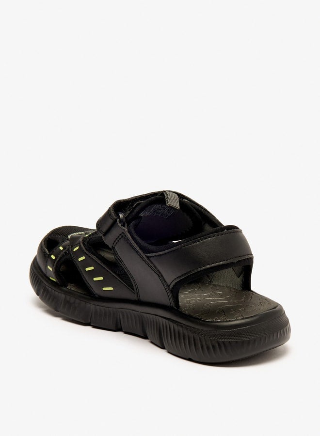 Boys' Strappy Sandals with Hook and Loop Closure