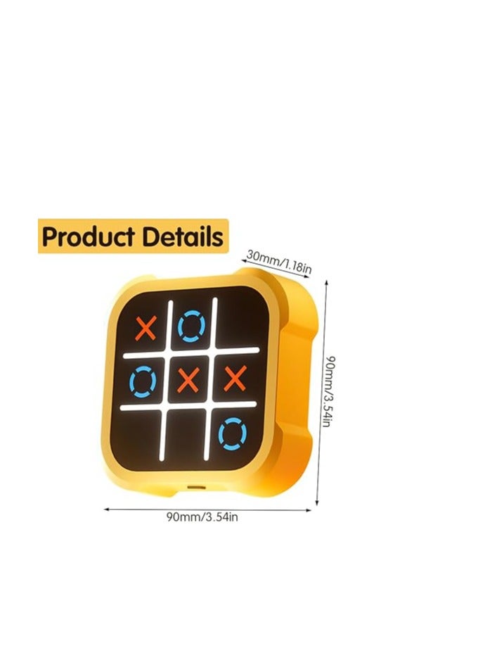 Tic-Tac-Toe Bolt Game, Portable 3-in-1 Puzzle Game Console, Tic Tac Toe Game, Portable Travel Games for Education and Memory Growth, Educational Toy for 3+ Year Olds Boys Girls Adults