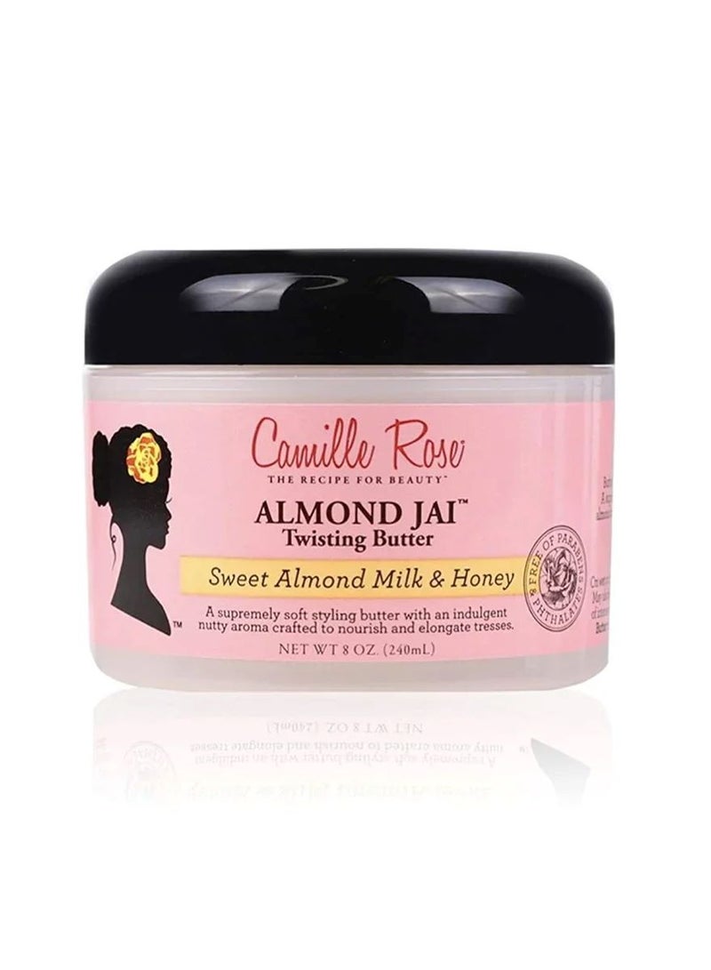 Almond Jai Leave-In Twisting Hair Styling Butter, Nourish and Soften, Sweet Almond Milk and Honey, 240 ml