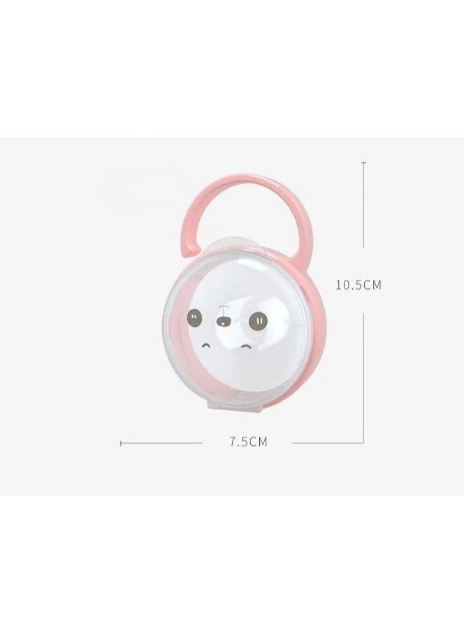 Baby Pacifier Transparent Dust-Proof PP Panda Storage Box