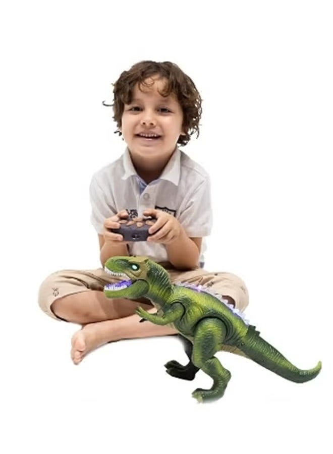 Dinosaur Toy for Kids - Light-Up, Roaring T-Rex, Electronic Walking,Auto-Demo and Spray Functions,Simulated Dinosaur Model
