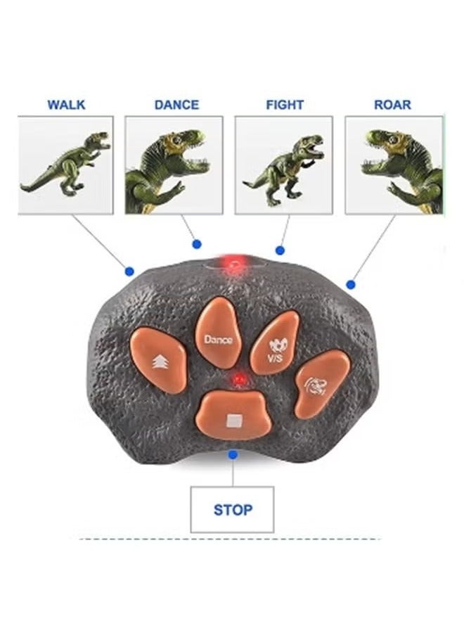 Dinosaur Toy for Kids - Light-Up, Roaring T-Rex, Electronic Walking,Auto-Demo and Spray Functions,Simulated Dinosaur Model