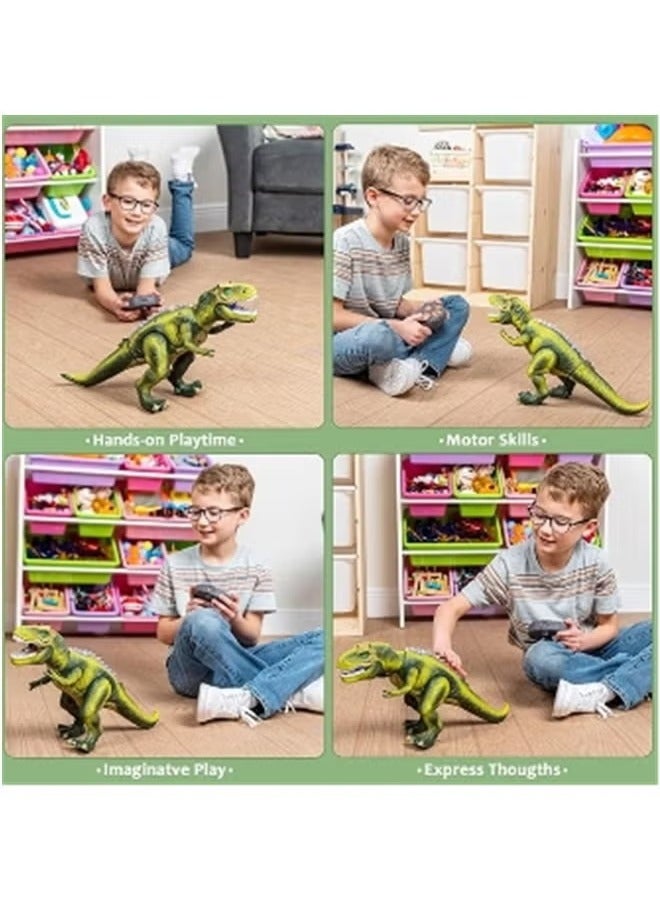 Dinosaur Toy for Kids - Light-Up, Roaring T-Rex, Electronic Walking,Auto-Demo and Spray Functions,Simulated Dinosaur Model