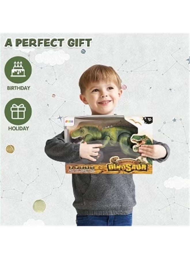 Dinosaur Toy for Kids - Light-Up, Roaring T-Rex, Electronic Walking,Auto-Demo and Spray Functions,Simulated Dinosaur Model