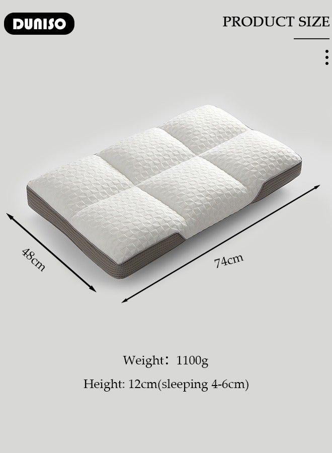 Super Comfort Bed Pillows for Sleeping, Ergonomic Support Neck Pillow for Neck Head and Shoulder Pain Reliecf Contour Support Pillows for Bed Sleeping