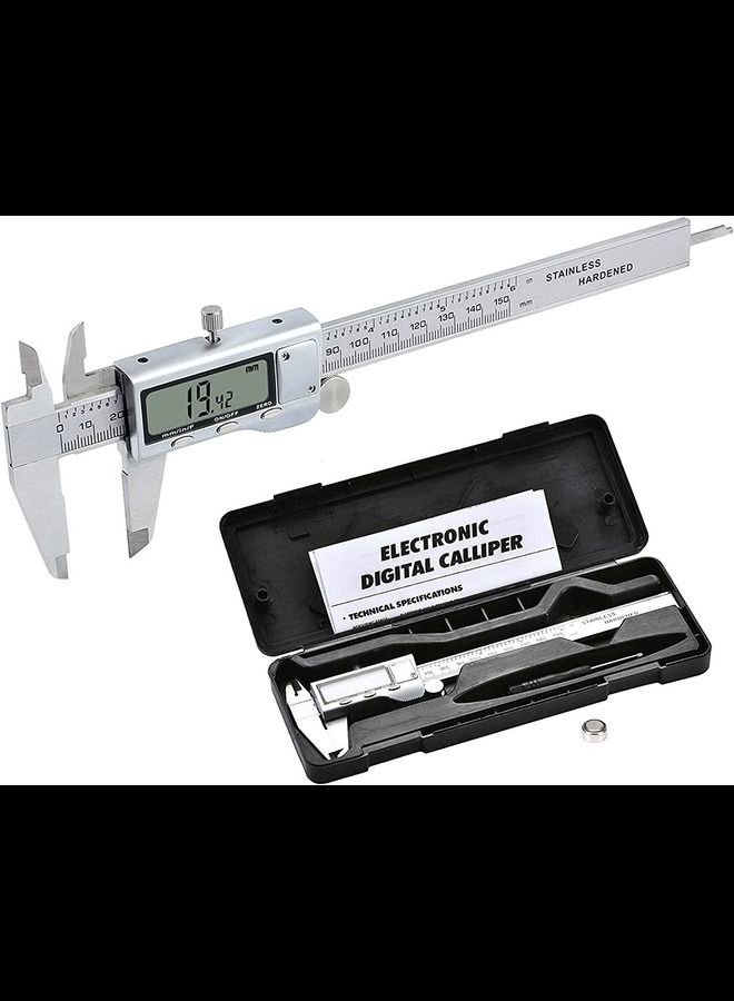 6 Inch Digital Vernier Caliper 150 mm Stainless Steel Micrometer electronic Tool