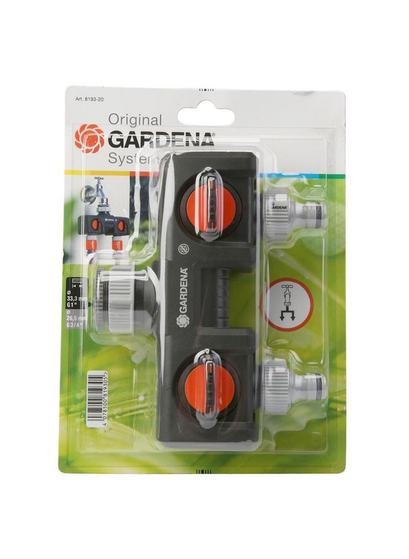 Twin Tap Connector Black Gray