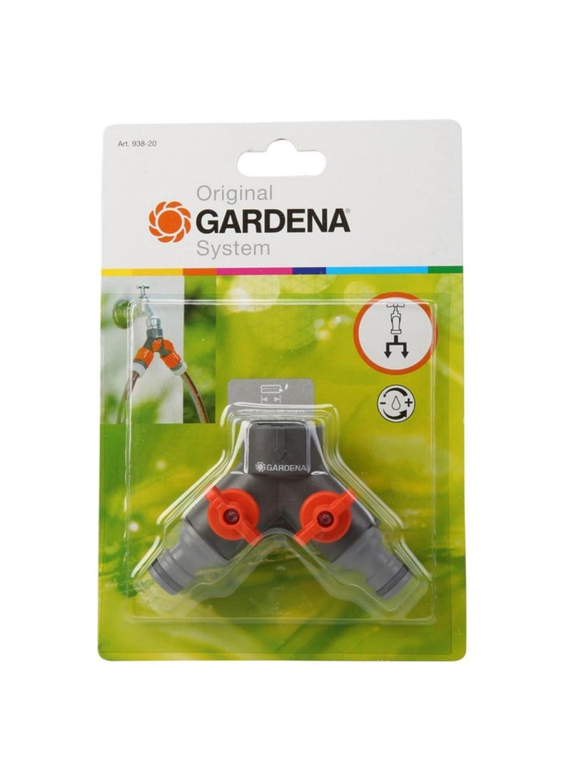 Twin Y Connector 86.4 Cm Gray Orange