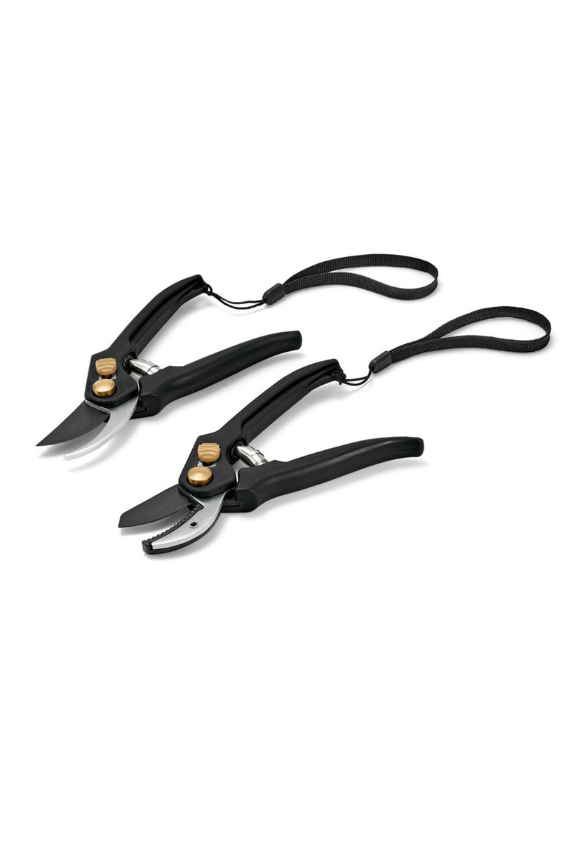 2 Pcs Garden Scissors, Black