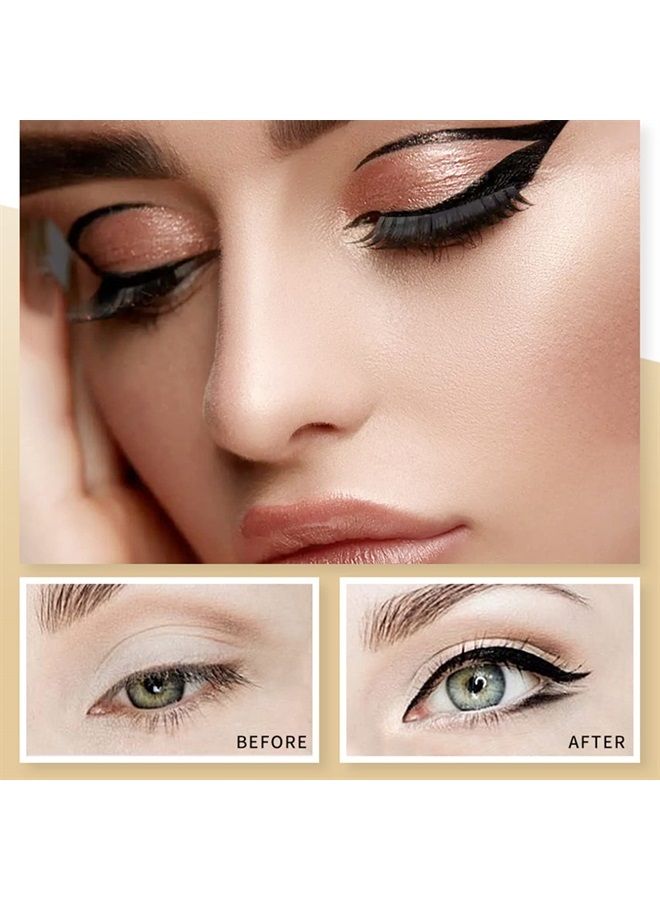 White Eyeliner & Black Eyeliner Set, Waterproof Liquid Eyeliner Quick Drying Long-lasting Eye Liners for Women Makeup Tool Easy To Use Eyeliner Liquid Set