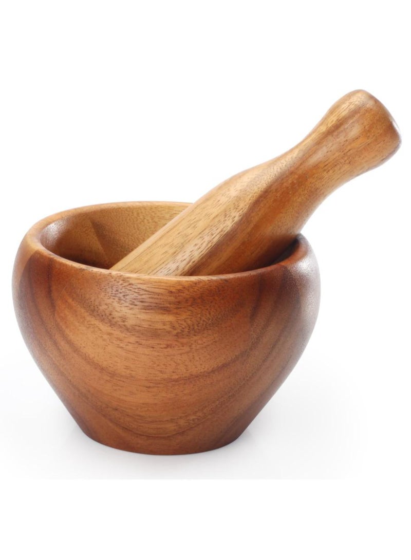 Billi Wooden Mortar And Pestle