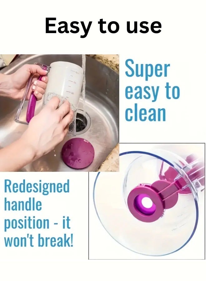 Cupcake Batter Separator and Dispenser - Handheld Funnel Measuring Cup Tool to Make Baking Easier