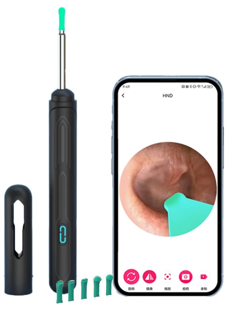 Endoscopic Ear Cleaner Smart View for Daily Cleaning Earwax Camera with HD Lens Lightweight Earwax Camera Compatible with iOS and Android