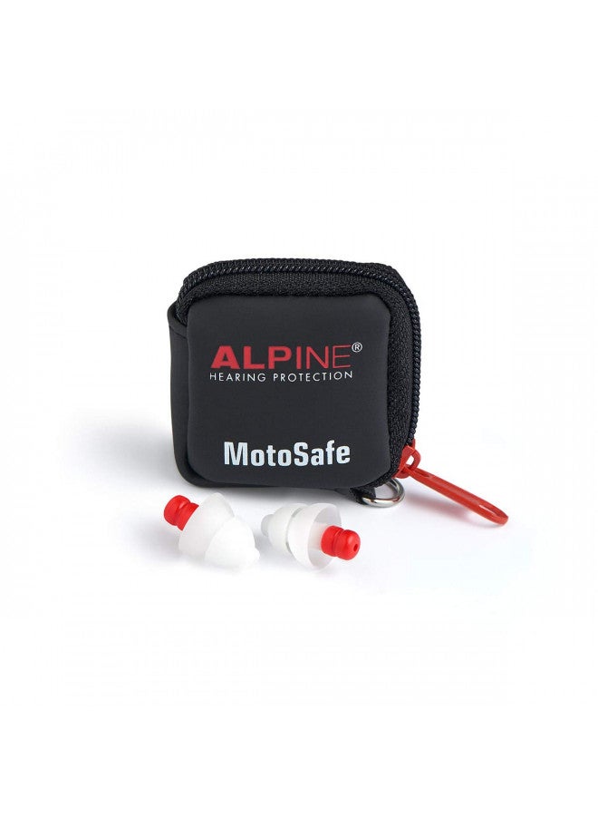 Alpine MotoSafe Race - Motorcycle Ear Plugs for Wind Noise Reduction - Motorcycle Hearing Protection - Ultra Soft Audible Filter Hearing Protection for Motorcycle - 1 Pair