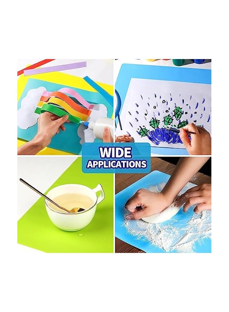 Silicone Mat, 3 PCS Silicone Mats for Crafts, Resin Molds, Play Dough Mat, Nonstick Silicone Sheet Mat