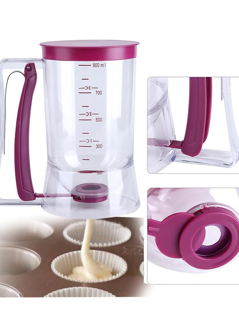Cupcakes Pancakes Cookie Cake Muffins Waffles Batter Dispenser Cream Separator Measuring Cup Baking Tools