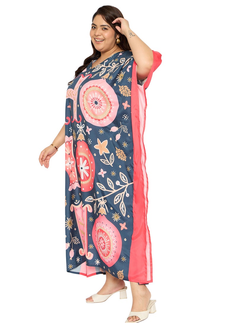 Women Beach Kaftan Maxi Dress Plus Size Caftan Dress For Ladies