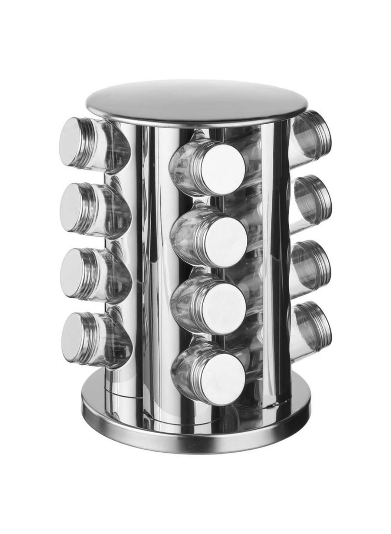Spice Rack W Rotative Base And Spice Jars 21 X 28 5 Cm