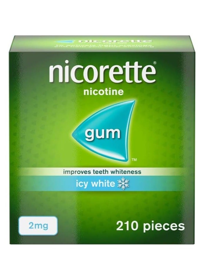 210-Piece Icy White Chewing Gum 2mg