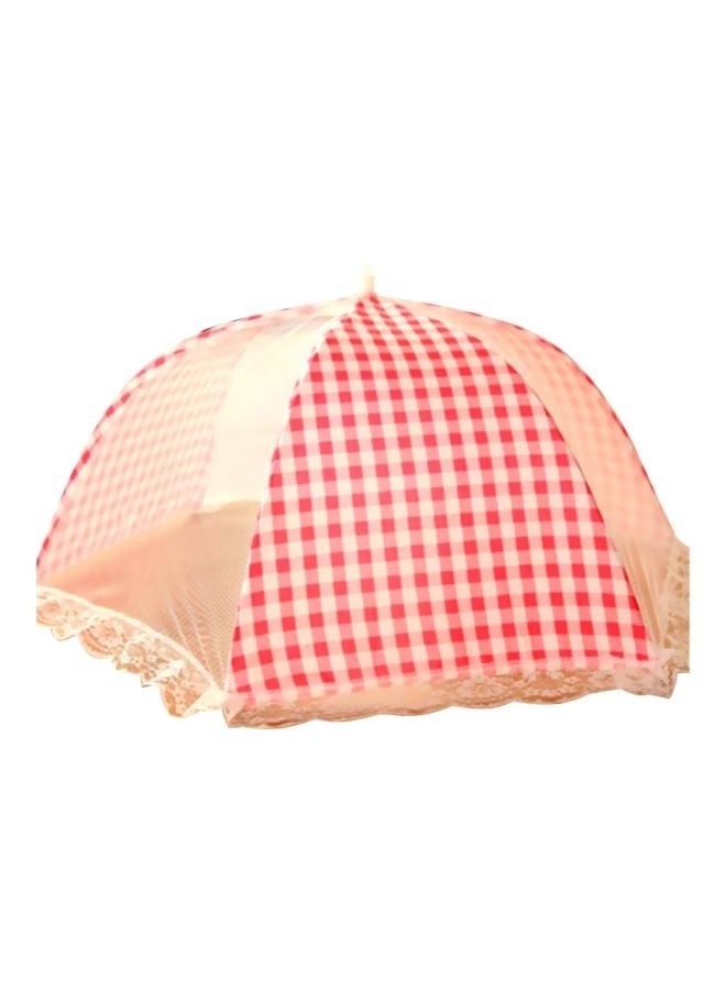 Mesh Umbrella Shaped Food Cover Orange/Red