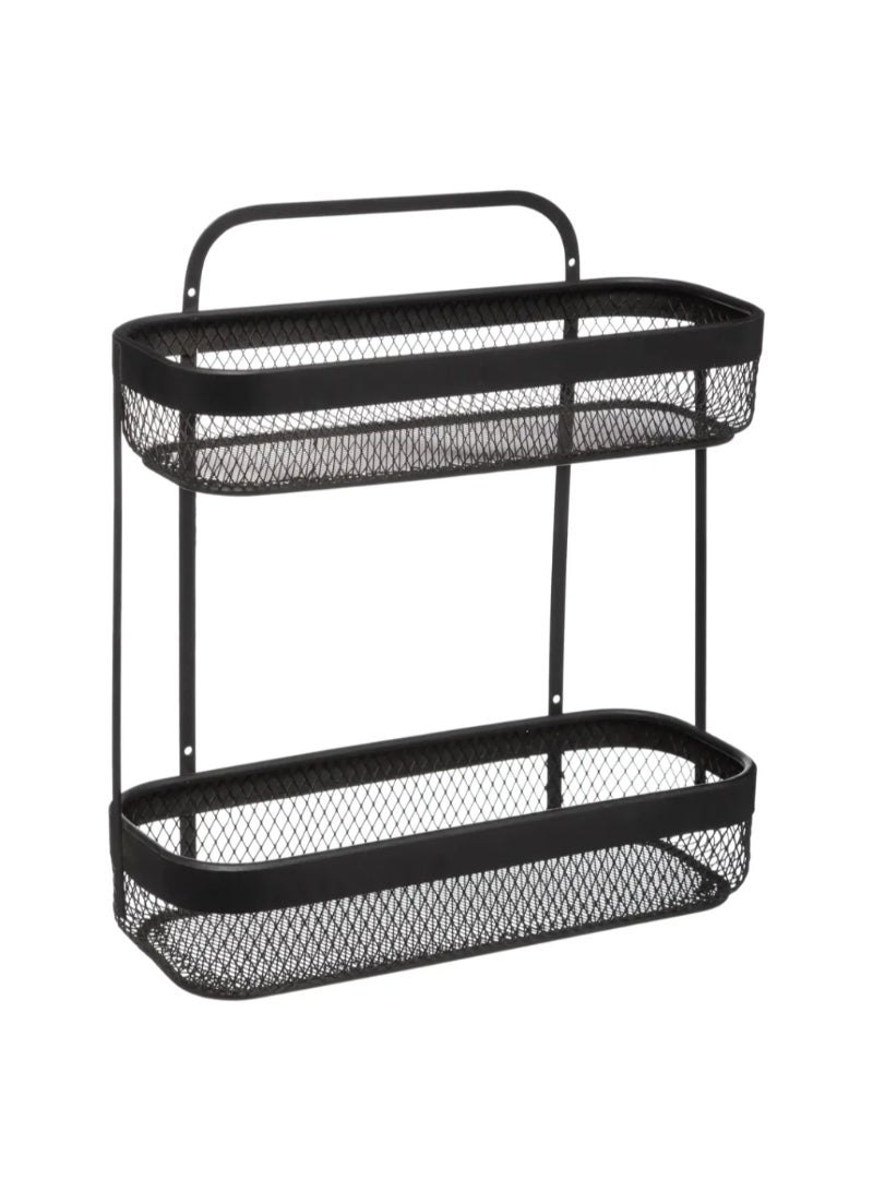 2Level Metal Mesh Shelf 30.7 X 12 X 34.5Cm