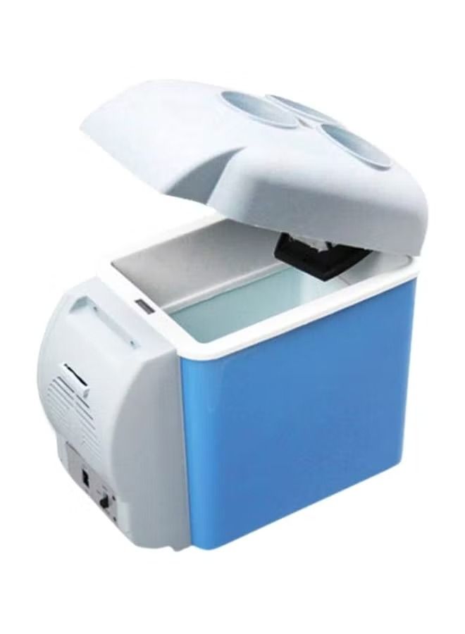 Portable Car Refrigerator Cooler White/Blue