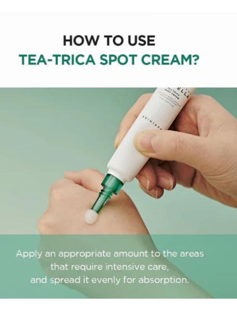 Madagascar Centella Tea-Trica Spot Cream 20ml, BHA 125ml, Cleansing Foam, B5 Cream 75ml, Relief Ampoule 100ml, Purifying Toner 210ml & Face Scrubber | Complete Acne Care Set 530ml