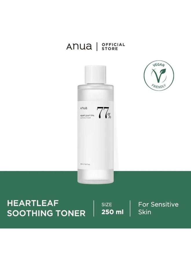 Heartleaf 77% Soothing Toner I Ph 5.5 Trouble Care, Calming Skin, Refreshing, Hydrating, Purifying, Cruelty Free, Vegan,(250Ml / 8.45 Fl.Oz.)