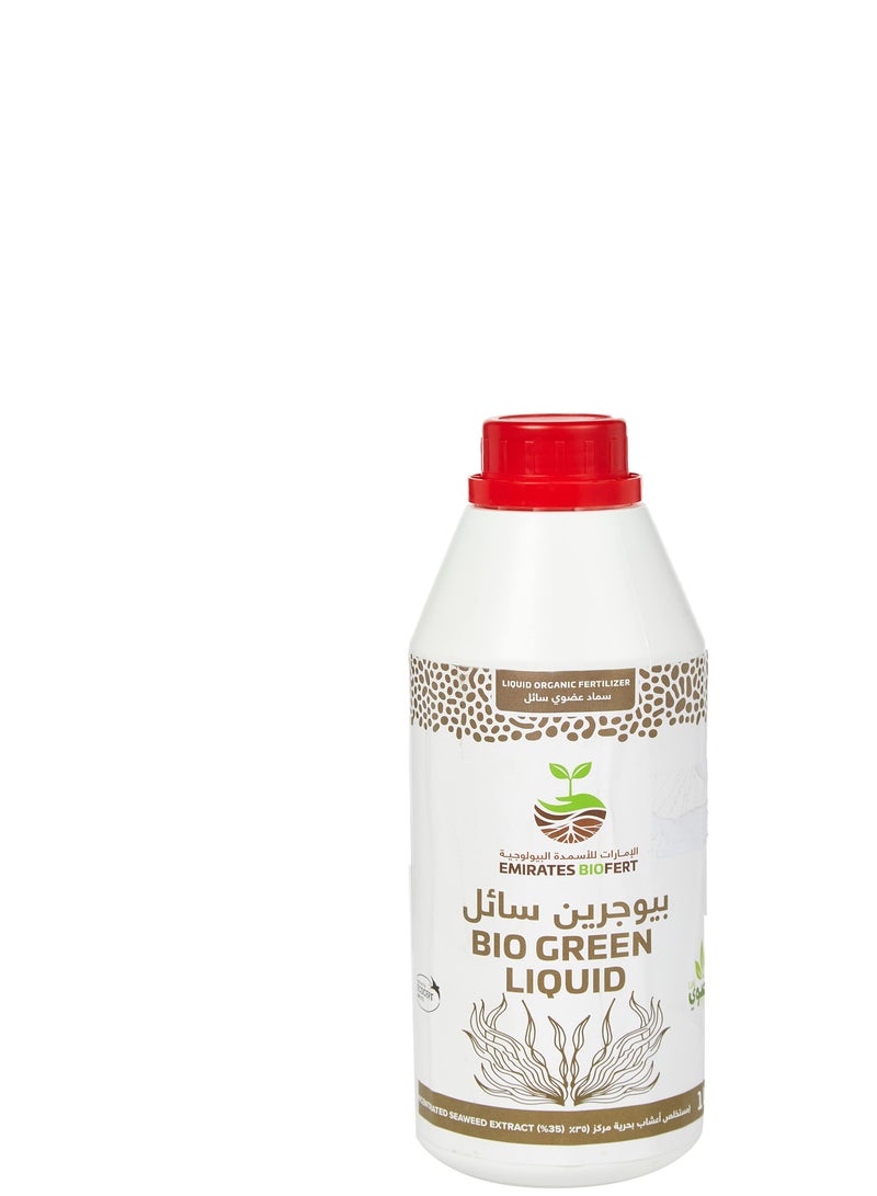 Emirates Biofert Bio Green Concentrated Seaweed Extract Liquid Organic Fertilizer 1L