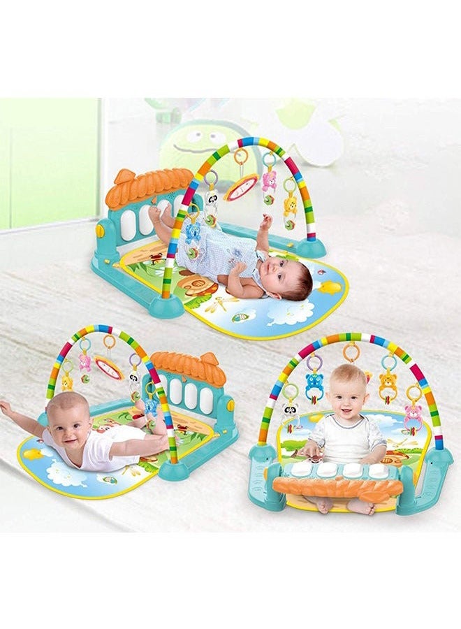 Baby Gym Play Mat Kick and Play Piano Gym Musical Activity Center for Toddlers Multicolor