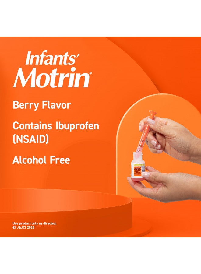 Infants' Motrin Concentrated Drops, Fever Reducer, Ibuprofen, Berry Flavored.5 Oz